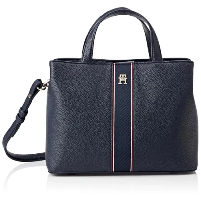 Immagine di Tommy Hilfiger Legacy Satchel Borsa a mano, Donna, Taglia: One Size, Space blue
