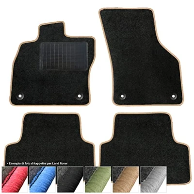Immagine di moto MOLTICO Tappetini Auto Set di Tappeti in Moquette su Misura per Range Rover Sport I 2005 2012 (Filo Beige)