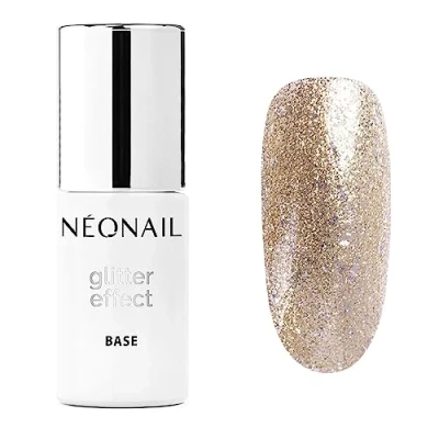 Immagine di NEONAIL Base Coat Semipermanente Unghie 7,2 ml Smalto Oro Glitter Effect Gold Twinkle Gel Per UV Led Nail Polish Smalti Semipermanenti