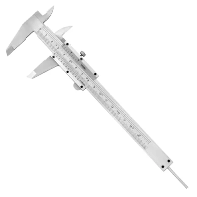 Immagine di QWORK® Calibro, Calibro a Corsoio ad Alta Precisione da 6&quot;/150 mm, con Tolleranza 0,05 mm/1/128&quot; Vite di Bloccaggio