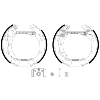 Immagine di TEXTAR 84083201 Ganasce Freno 203 39 con cilindretto freno, regolatore/attuatore RENAULT: CLIO 4, 2, IV Station Wagon