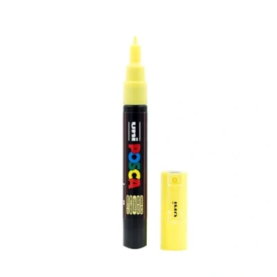 Immagine di Posca, Evidenziatori, Extra Fine Marker PC 1M (Giallo Sole, 1 mm, 1 x)