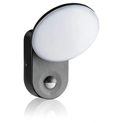 Immagine di SEBSON LED Applique da Esterno con Sensore di Movimento IP65 Lampada Parete Orientabile Antracite 15W 1300lm Bianco Freddo 6000K Luce Esterna 9m/140
