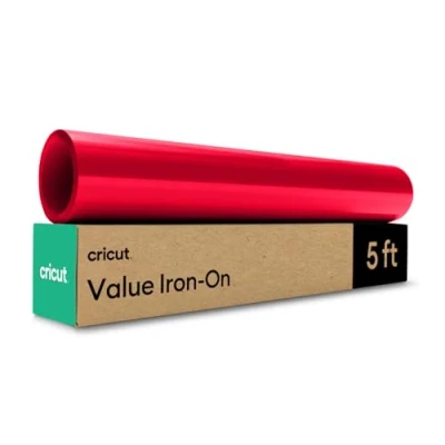 Immagine di Cricut Vinile termoadesivo termoadesivo, 30,5 cm x 1,5 m, colore: rosso