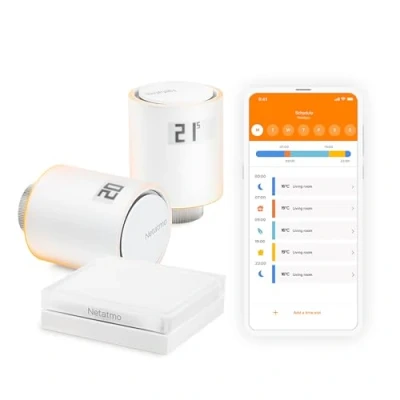Immagine di Netatmo Kit di Base Valvole Intelligenti per Termosifoni, Multicolore (Manuale d&#039;Istruzioni solo in lingua Tedesca)