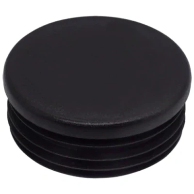 Immagine di SKIR&#039;CO Inserti per tubi rotondi da 60 mm, tappi pali di recinzione, in plastica nera, tubi, colore nero RAL 9005, 20 pezzi