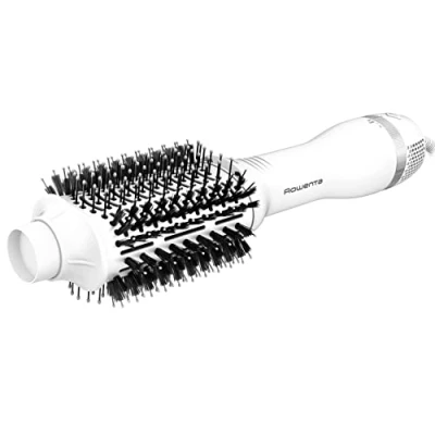 Immagine di Rowenta CF6130 Volumizer Spazzola ad Aria Calda, Styling a Tripla Azione, Tecnologia Volume Booster, Ovale XL, Emissione di Ioni, Bianca