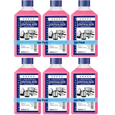 Immagine di 6 X 500 ml anticalcare universale per macchina da caffè e 125 soluzione 2500