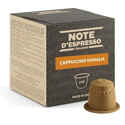 Immagine di Note D&#039;Espresso, Cappuccino e Vaniglia, Capsule Compatibili Soltanto con sistema NESPRESSO*, 40 caps