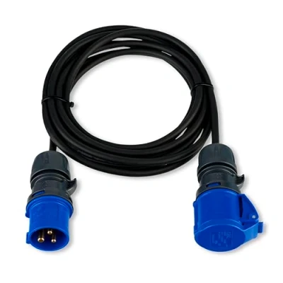 Immagine di REV 0577710555 Alimentazione Prolunga 16 A Nero 5.00 m H05RR F 3G 1,5 mm²