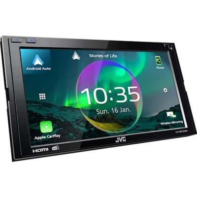 Immagine di Autoradio digitale da 6,8&quot; con Wi Fi, DAB Tuner &amp; Bluetooth, JVC KW M875DBW