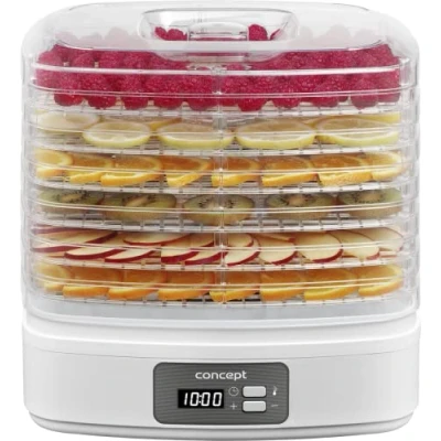 Immagine di CONCEPT Hausgeräte SO2080 Asciugatrice digitale per frutta, 260 W, colore: Bianco