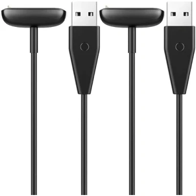 Immagine di TiMOVO 2 Pezzi Caricatore Compatibile con Fitbit Luxe/Charge 6/5/Luxe Special Edition Fitness Tracker, Magnetico USB, 3,3FT Cavo di Ricarica Ricambio Charge 6/5 / Luxe Smartwatch Nero