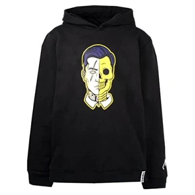 Immagine di Fortnite Felpa Ragazzo Nera con Teschio Nero 100% Cotone Merchandising Ufficiale