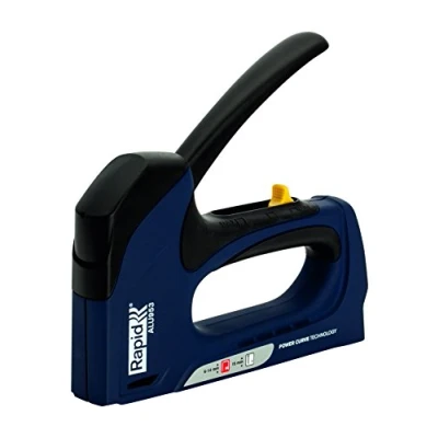 Immagine di Rapid ALU953 Graffatrice 2 in 1 per Graffette n. 53 e Chiodini 8, Dotata di Regolatore Forza 3 fasi, Tecnologia &quot;Powercurve&quot; Grilletto Facile da Premere