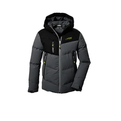 Immagine di killtec Bambini e ragazzi Giacca trapuntata/giacca invernale con cappuccio KOW 376 BYS QLTD JCKT, anthrazit melange, 116, 42212 000