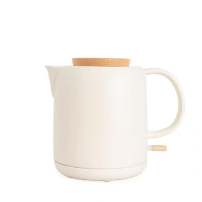 Immagine di CREATE/KETTLE CERAMIC/Bollitore elettrico in ceramica Bianco sporco/Corpo ceramica, riscalda 5 minuti, capacità 1L, sistema di spegnimento automatico, 1200W