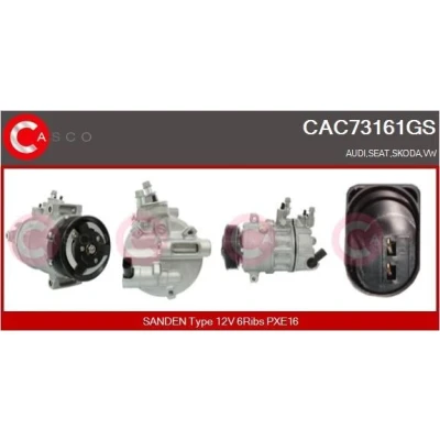 Immagine di CASCO CAC74030AS Compressore Aria Condizionata 5SL12C 12V R134a FIAT: Grande Punto Hatchback, III Evo Hatchback