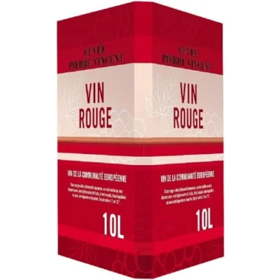 Immagine di Pierre Vincent Vino rosso rotondo e fruttato, Bag in Box 10L BIB (1 x 10L)