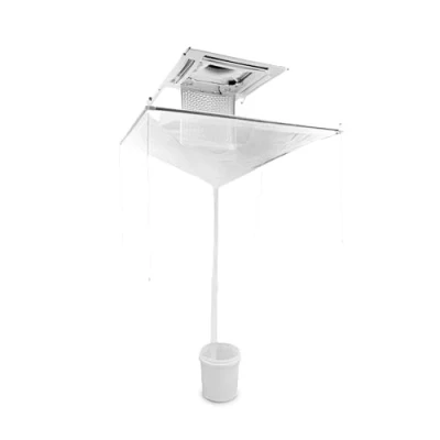Immagine di Errecom Ceily, Cover di Protezione per Pulizia dei Climatizzatori a Cassetta e soffitto struttura in metallo riutilizzabile, appendibile, include sacco raccolta intercambiabile