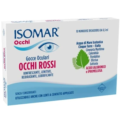 Immagine di ISOMAR OCCHI ROSSI GOCCE OCULARI ACIDO IALURONICO 0,20% 10 FLACONCINI