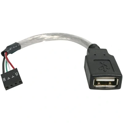 Immagine di Startech.Com Cavo USB 2.0 15 Cm, a Femmina Collettore Scheda Madre 4 Pin F/F