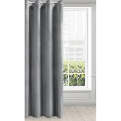 Immagine di Eurofirany Melanie Tenda in velluto, opaca, 140 x 250 cm, colore: argento