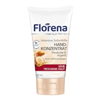 Immagine di Florena Hand Concentrato con burro di karitè e olio Argan, vegan, 1er Pack (1 X 50 ML)