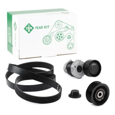 Immagine di INA 529 0187 10 Kit cinghie Poly V Controllare corsa libera generatore ed ev. sostituire RENAULT: Clio 4 Kasten, Megane 4, DACIA: Duster SUV