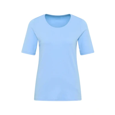 Immagine di Cecil IN Unifarbe Tshirt basic, Donna, Taglia: XXL, Blau