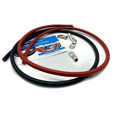 Immagine di eXODA cavo della batteria 25mm2 4x capocorda M8 ogni 1m di rosso e nero