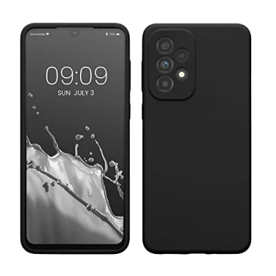 Immagine di kwmobile Cover per Samsung Galaxy A33 5G Custodia Back Case Smartphone in Silicone TPU Protezione Gommata nero matt