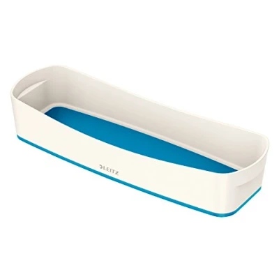 Immagine di Leitz MyBox WOW Vassoio Organizer, Per La Scrivania o Organizzare i Cassetti, Bianco e Blu, 52581036