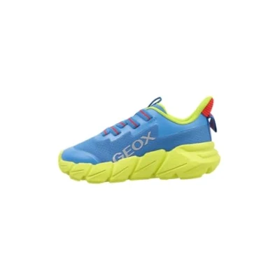 Immagine di Geox J FLEXYPER Fast Boy, Scarpe da Ginnastica, Royal/Lime, 28 EU