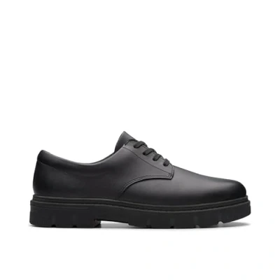 Immagine di Clarks Lorcam Loop Y, Scarpe con Lacci, Black Leather, 43 EU