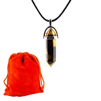 Immagine di Pandiui23 ciondolo in pietra naturale, collana chakra pietra, perla di pietre naturali, M, Metallo, Non Applicabile