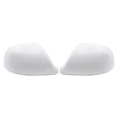 Immagine di KYYET Coppia di coperture per specchietto retrovisore laterale compatibili con VW Volkswagen Transporter T5 T5.1 2010 2015, T6 2016 2019 (bianco)