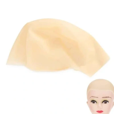 Immagine di JJiaoLinin Berretto in Lattice,Bald Cuffie Lattice per Adulti Parrucca Trucco Bald cap Testa Calvo Latticeaccessorio