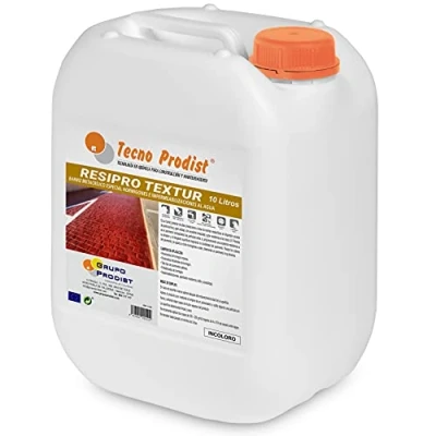 Immagine di RESIPRO TEXTUR di Tecno Prodist, (10 Litri) Vernice per cemento stampato pittura protettiva trasparente, ad alte prestazioni, a base resine, alto ancoraggio, resistente, non ingiallente, incolore