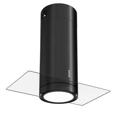 Immagine di Klarstein Cappa Isola Sospesa, Cucina con LED, Flusso d&#039;Aria di 544 m3/h, Sospesa per a Candelabro, Filtri Antigrasso, Sottopensile Carboni Attivi