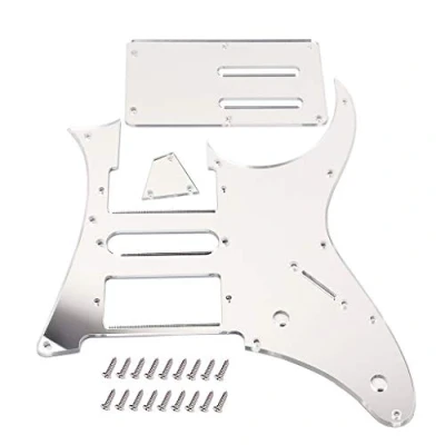 Immagine di Alnicov Battipenna HSH con copertura posteriore e specchio di Trussrod per chitarra Ibanez RG350 EXZ MDX EX