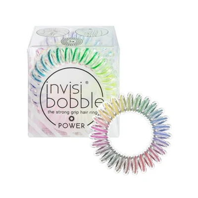 Immagine di Invisibobble Elastico capelli multicolori Power Magic Rainbow X3 Elastici per extra Forte donne e uomini Non lasciano tenuta