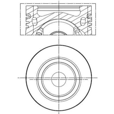 Immagine di Pistone MAHLE ORIGINAL 028 PI 00141 000