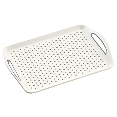 Immagine di Kesper Vassoio antiscivolo, in plastica, colore: bianco, 45,5 x 32 4,5 cm
