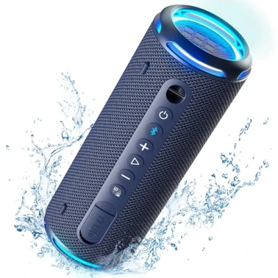 Immagine di Tronsmart T7 Lite Cassa Bluetooth Portatile, 24W Altoparlante 5.3, 24 Ore di Gioco, Impermeabile IPX7, Controllo App per Feste, Esterno Blu