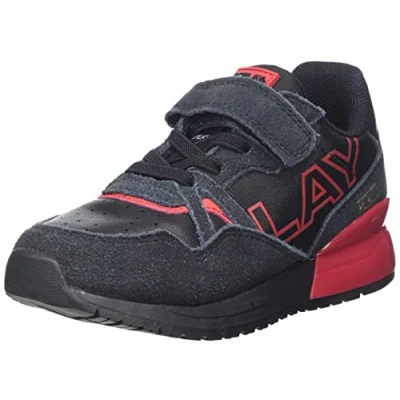 Immagine di Replay Shoot Jr Elastic Sneaker da Ragazzo, Scarpe Ginnastica, 178nero/rosso, 31 EU