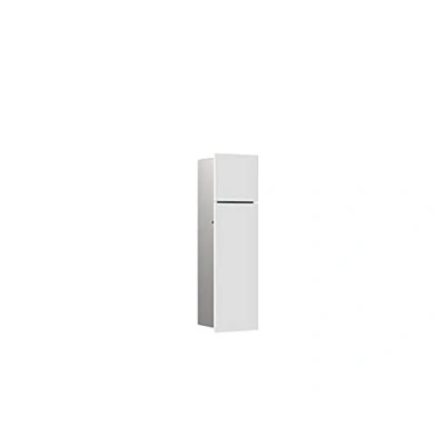 Immagine di Emco ASIS Pure Armadietto da Bagno a Incasso, Carta igienica e Porta scopino, con Funzione Push to Open, Colore Bianco Opaco, Legno, 17 cm x 60 14,85