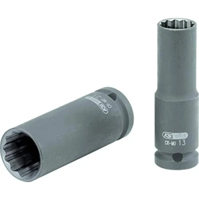 Immagine di KS Tools 515.0955 Bussola poligonale 1/2&quot; per avvitatori ad impulsi, lunga, 22 mm