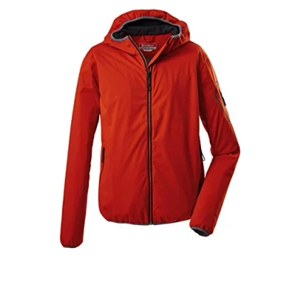 Immagine di Killtec mens Giacca SOFTSHELL con cappuccio, ripiegabile Trin MN JCKT, arancione scuro, M, 36870 000