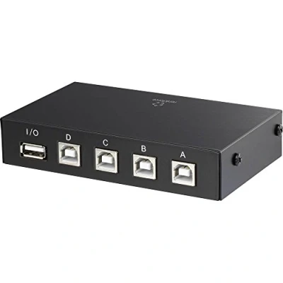 Immagine di Commutatore USB 2.0 Renkforce 4 Porte Nero